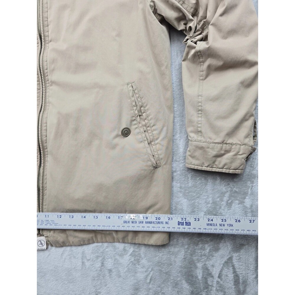 AIGLE Mens Jacket Size Medium Tan Beige Full Zip Light Outerwear Utility Casual - Picture 7 of 8